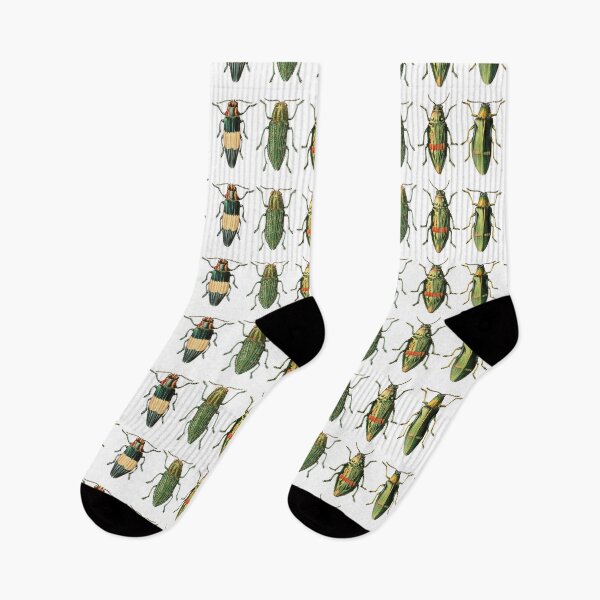 Item preview, Green beetles in a row designed and sold by Lacebark.