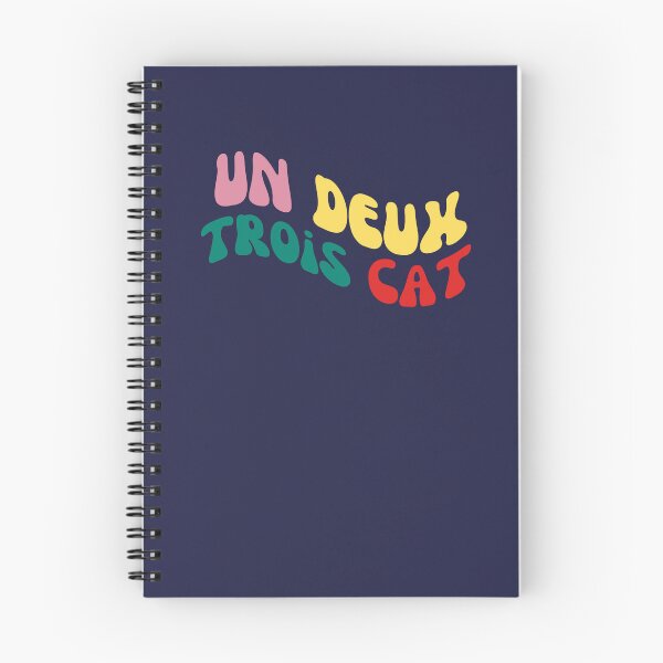Item preview, Retro Francophile Groovy Cat Pun French Counting Vintage - un deux trois cat designed and sold by SofiaOnAir.