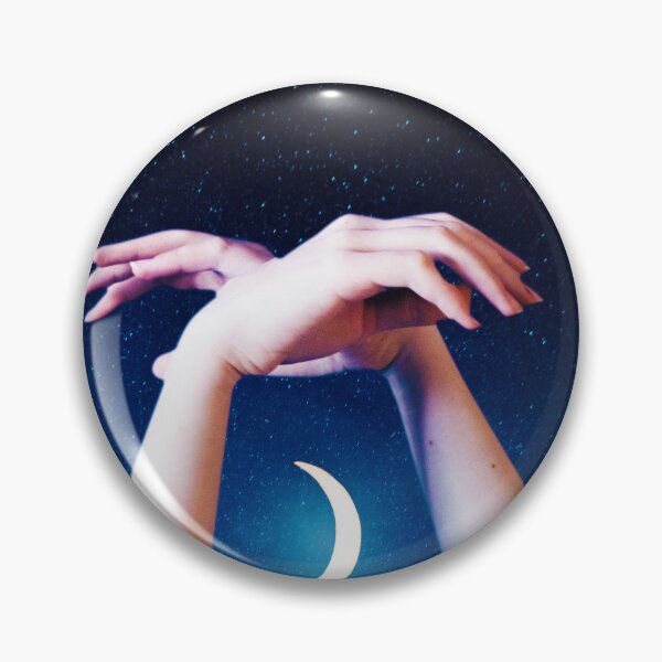 Item preview, Hands around glowing moon  designed and sold by Yasmine khalifa.