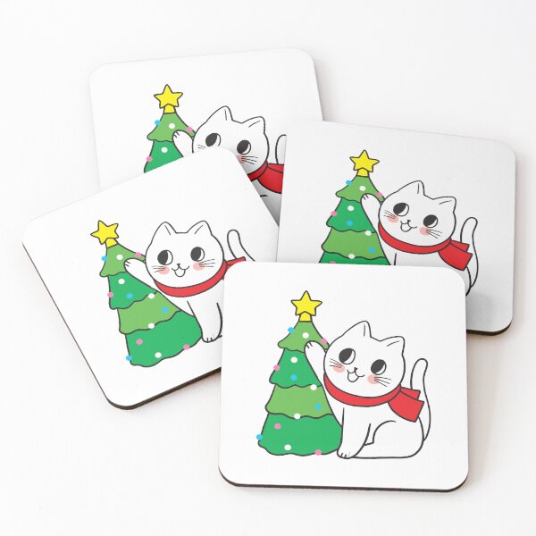 Item preview,  Funny Black Cat Pushing Christmas Tree designed and sold by tark6.