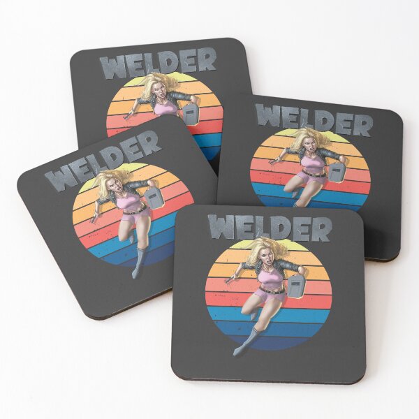 Item preview, Cool retro sunset welder design  designed and sold by TipTopTapo.