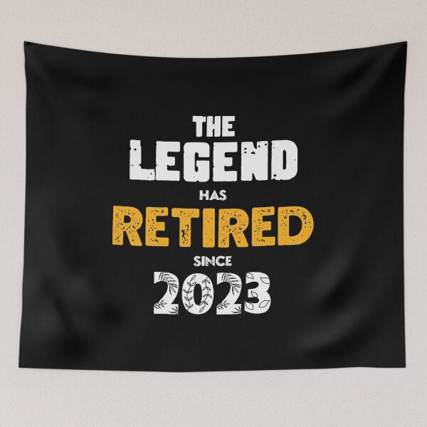 Item preview, The legend has officially retired 2023 designed and sold by sami david ⭐⭐⭐⭐⭐.