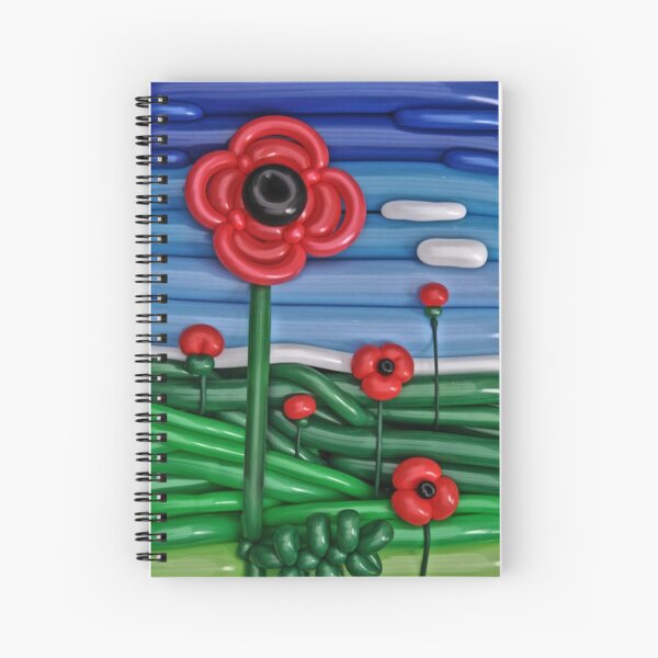 Poppies Spiral Notebook