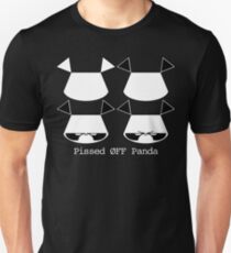 Pissed ØFF Panda Vector Graphic Head Unisex T-Shirt