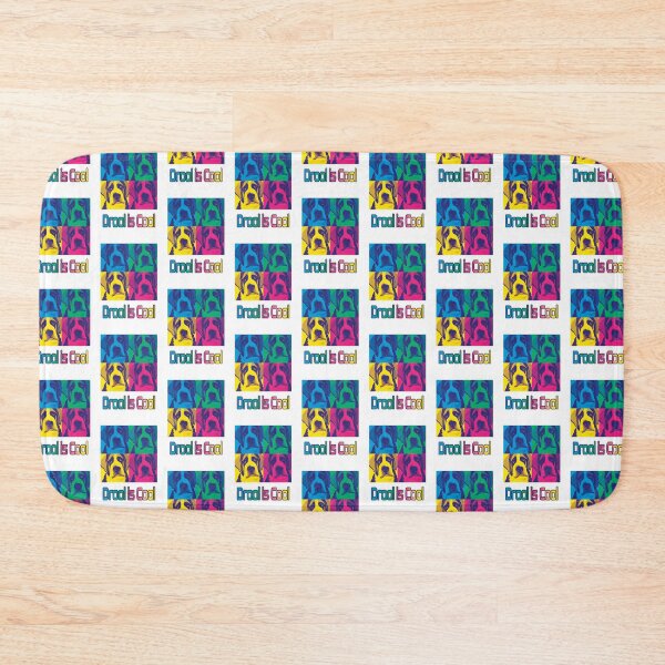Item preview, St. Bernard Dog. Drool is Cool.  Warhol style pop art designed and sold by FlippinTurtles.