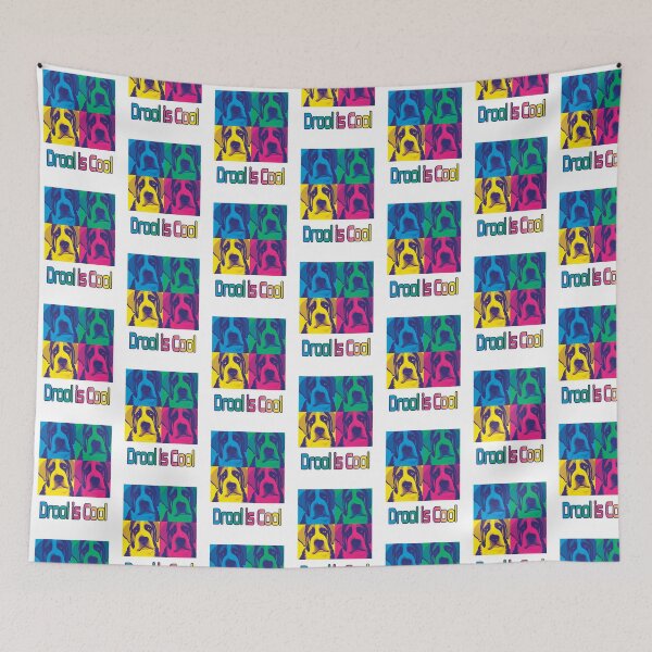 Item preview, St. Bernard Dog. Drool is Cool.  Warhol style pop art designed and sold by FlippinTurtles.
