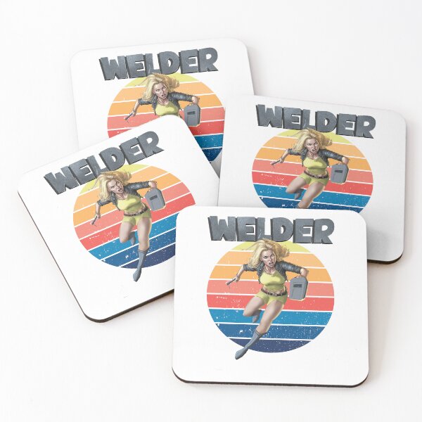Item preview, Fun retro sunset welder design  designed and sold by TipTopTapo.