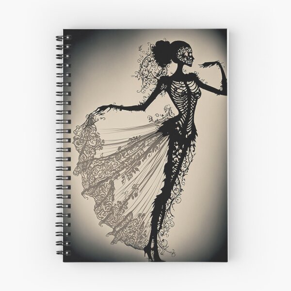 Item preview, Dancing Skeleton Lady - Valentines, Wedding, Anniversary  designed and sold by CoyoteStudio.