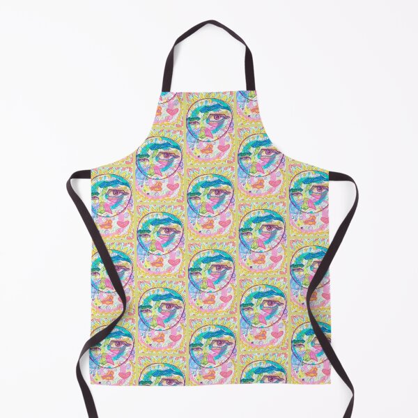 Item preview, Wacky Funky Abstract Colorful Portrait Face designed and sold by Harold-Inks.