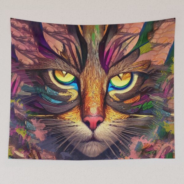 Item preview, Contemporary Cat Portrait - 1 designed and sold by Julia Rudens.