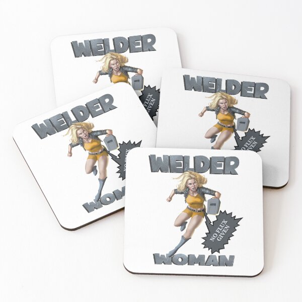 Item preview, Funny retro women welder design  designed and sold by TipTopTapo.