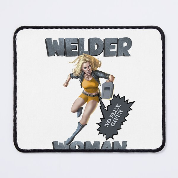 Item preview, Funny retro women welder design designed and sold by TipTopTapo.