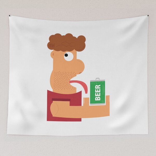 Item preview, I love Beer Meme Funny Lick Fav Beer Brand Can Graphic Design Animated LOL designed and sold by doseofwin.