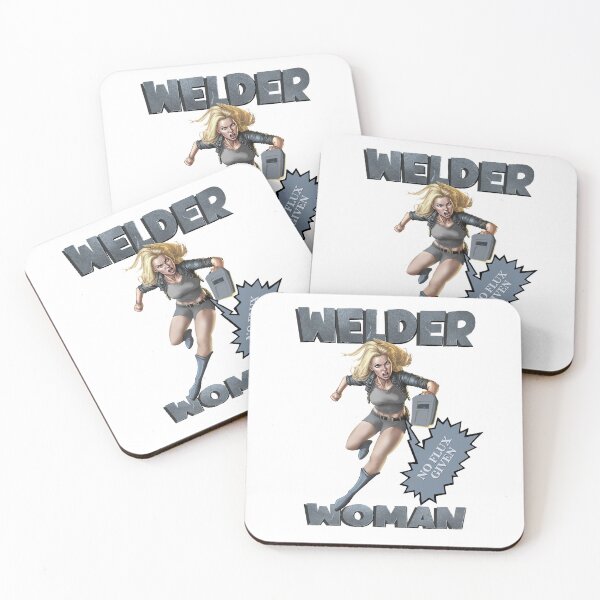 Item preview, Funny retro women welder design  designed and sold by TipTopTapo.