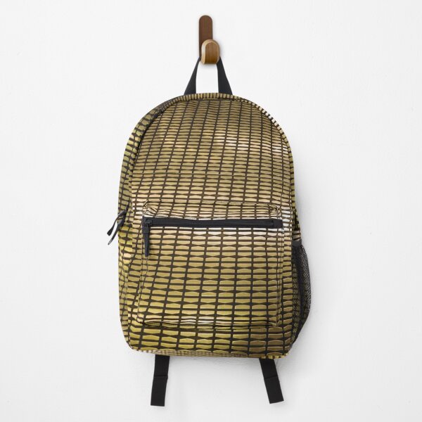 Item preview, Metallic gold grid pattern leading away into the distance. designed and sold by claireseyeview.