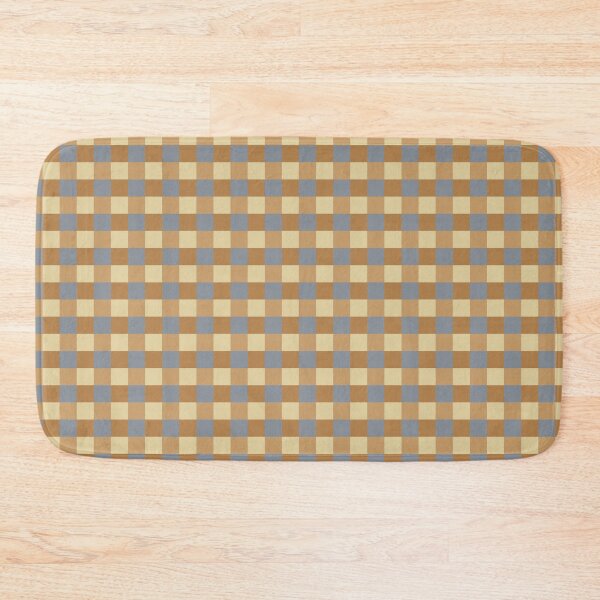 Item preview, Blue, Tan, Orange Gingham Check Pattern designed and sold by Gsallicat.