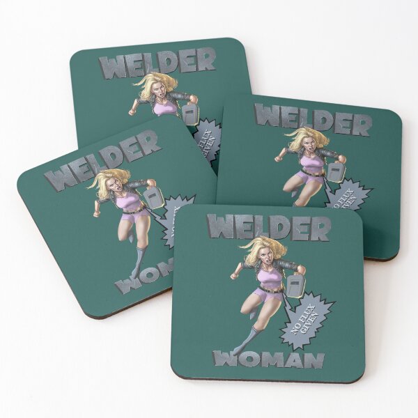 Item preview, Funny retro women welder design  designed and sold by TipTopTapo.