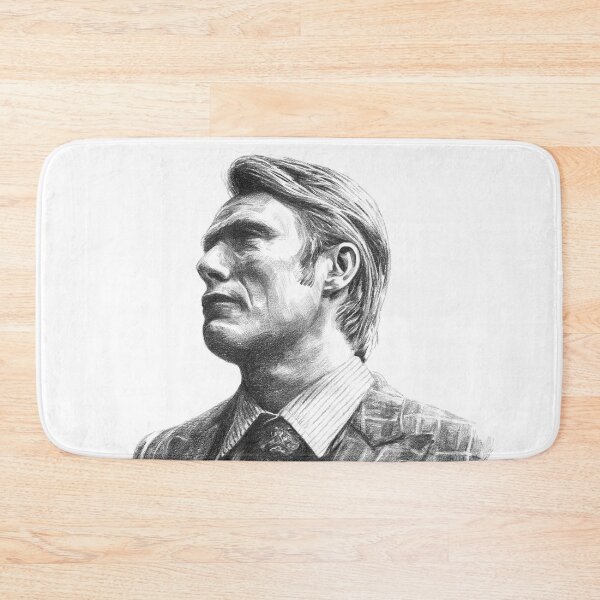 Artikelvorschau, Hannibal Kunstdruck, Mads Mikkelsen Kunst, Hannibal Zeichnung entworfen und verkauft von Rachel Felicity Art.