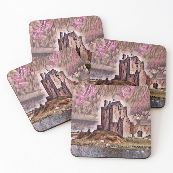 Item preview, wizard spellbook with castle designed and sold by LGMmugsdesign.