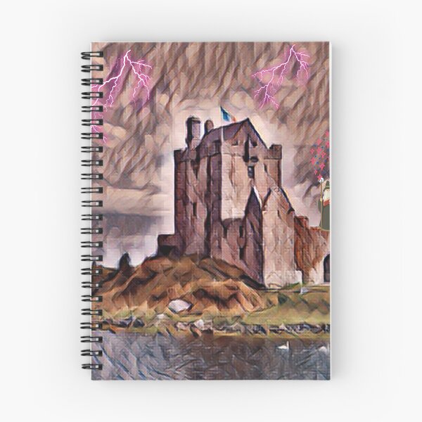 Item preview, wizard spellbook with castle designed and sold by LGMmugsdesign.
