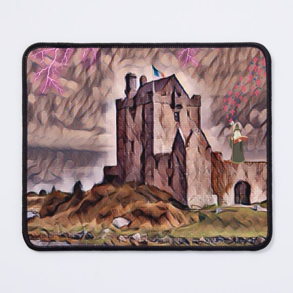 Item preview, wizard spellbook with castle designed and sold by LGMmugsdesign.