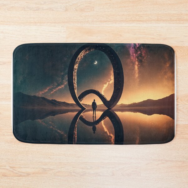 Item preview, Infinity Space Lonely Planet Reflection Modern Art of the Galaxy designed and sold by Bitcoin-Fashion.