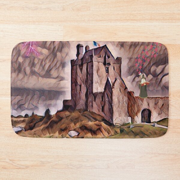 Item preview, wizard spellbook with castle designed and sold by LGMmugsdesign.