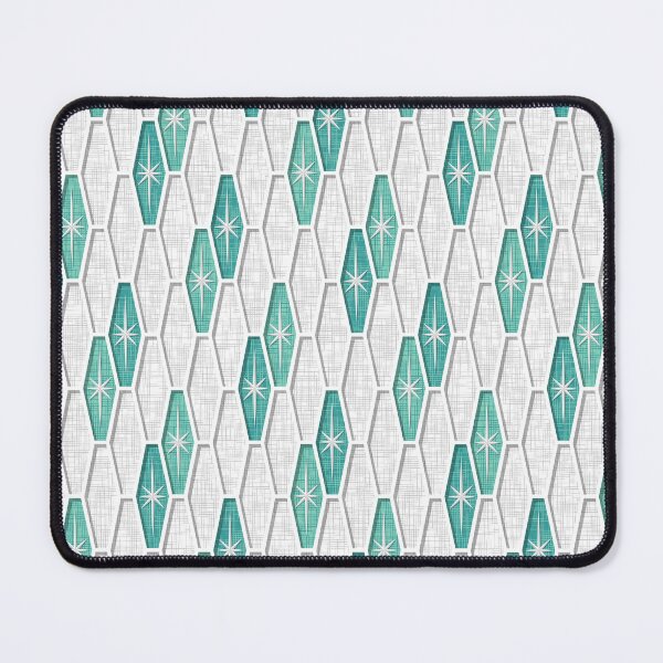 Item preview, Teal Palm Springs Starburst Hexagons designed and sold by WickedRefined - Nicole Demereckis.