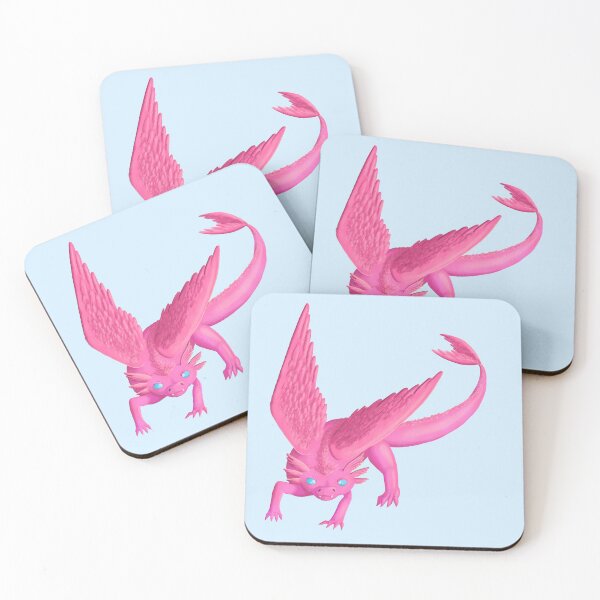 Item preview, Pink Feathered Dragon designed and sold by Fox-and-otter.