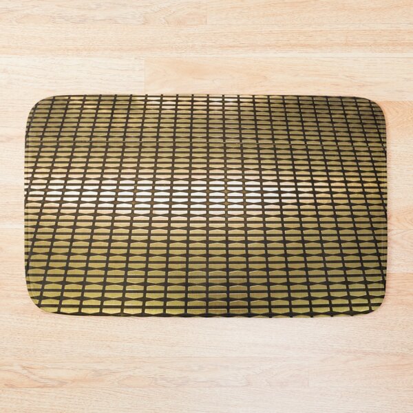 Item preview, Metallic gold grid pattern leading away into the distance. designed and sold by claireseyeview.