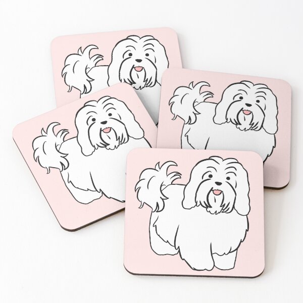 Item preview, Cute havanese cartoon illustration  designed and sold by Yarafantasyart.