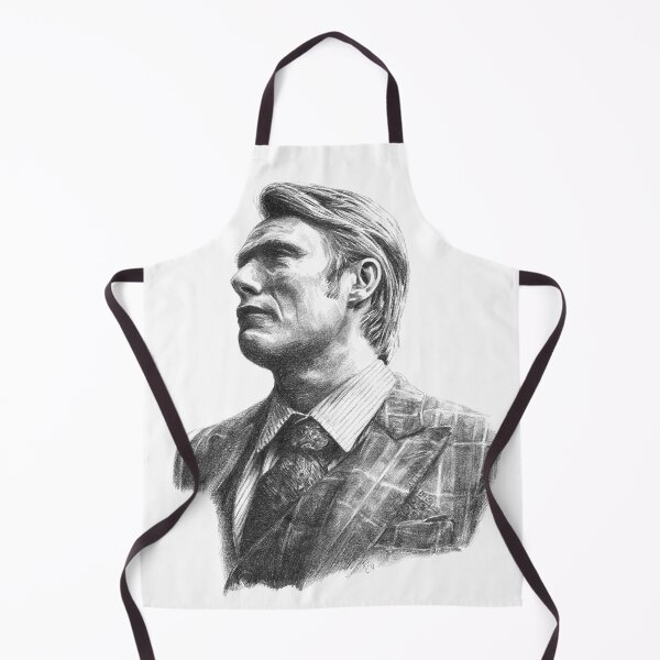 Item preview, Hannibal Art Print, Mads Mikkelsen Art, Hannibal Drawing designed and sold by Rachel Felicity Art.