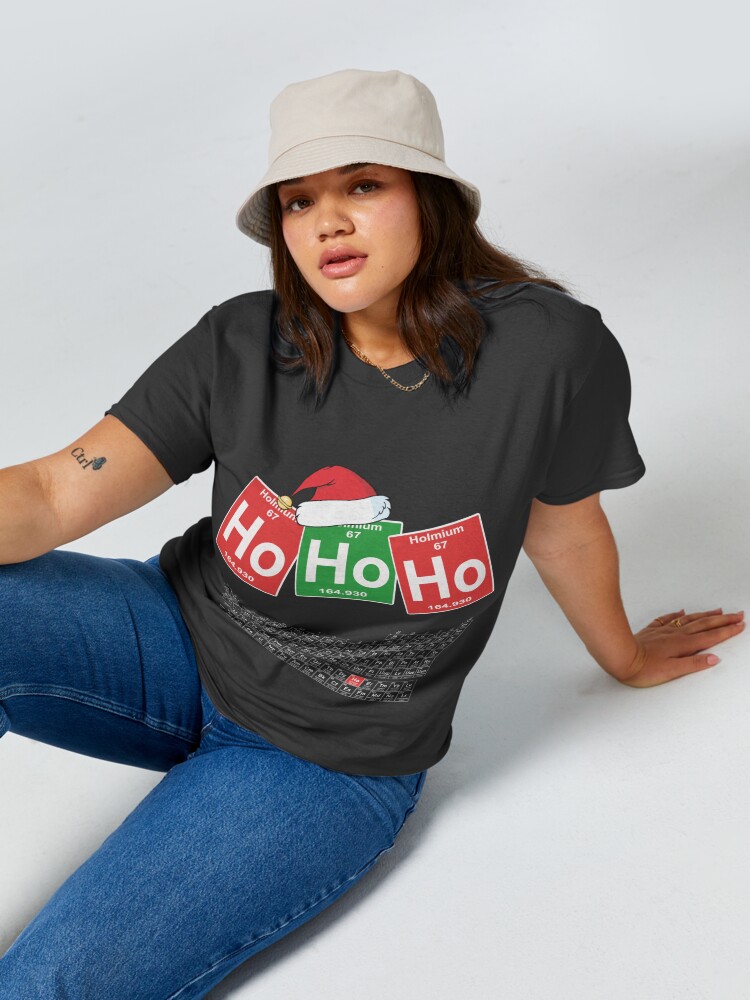 Discover Ho Ho Ho Funny Ugly Christmas Shirt for Chemistry Lover Classic T-Shirt
