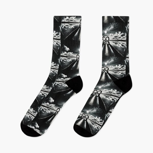 Item preview, Black and White Infinity Water Reflection with the Moon designed and sold by Bitcoin-Fashion.