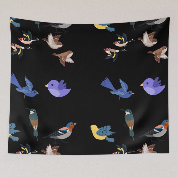 Item preview, Everybirdy Golder Birds Pattern designed and sold by thobealtaf.