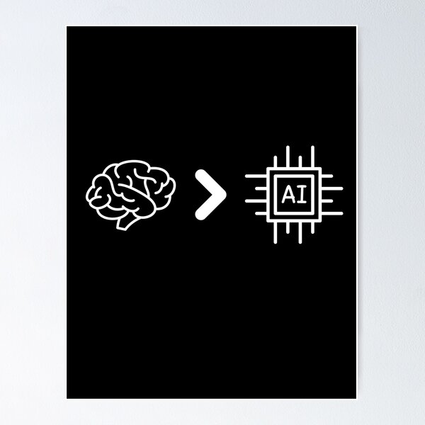 Aperçu de l'œuvre IA vs humain | OpenAI | ChatGPT créée et vendue par RobotSweat.
