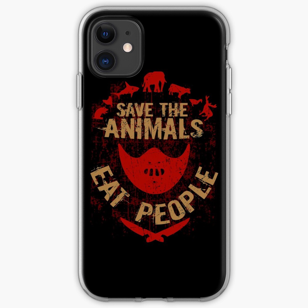 save the animals, EAT PEOPLE iPhone Case & Cover