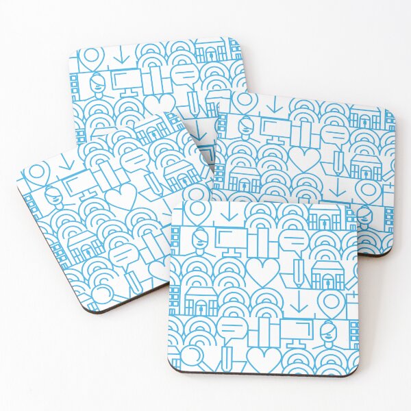 Item preview, Blue City Life Pattern designed and sold by Miru-mir.