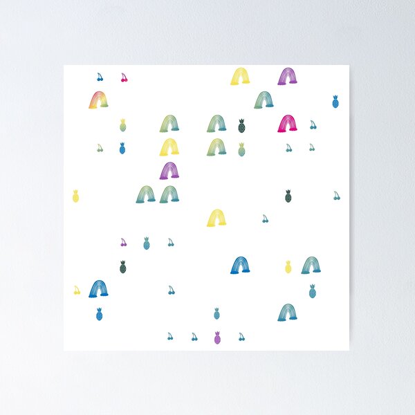 Item preview, Vibrant Variation of Rainbow with French Blue, Te Papa Green, French Blue and finally Friends designed and sold by TechsQuickArt.