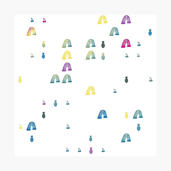 Item preview, Vibrant Variation of Rainbow with French Blue, Te Papa Green, French Blue and finally Friends designed and sold by TechsQuickArt.