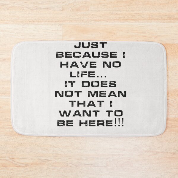 Item preview, No Life  designed and sold by Inspired Sarcasm.