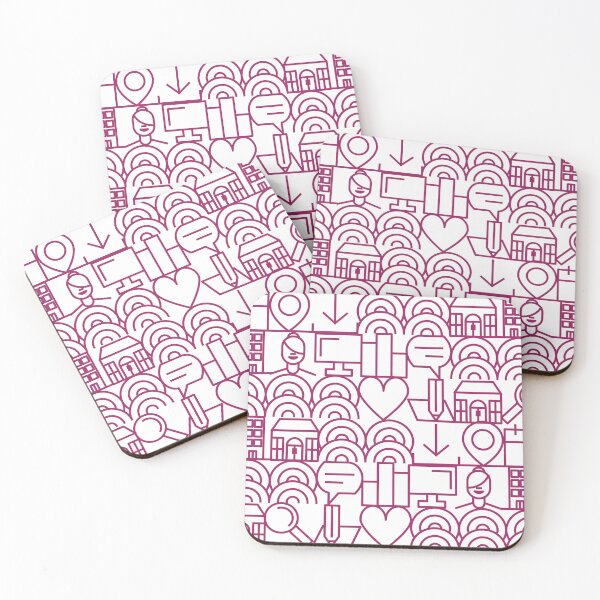 Item preview, Maroon City Life Pattern designed and sold by Miru-mir.