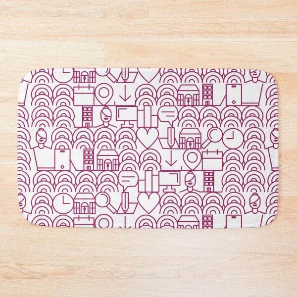 Item preview, Maroon City Life Pattern designed and sold by Miru-mir.