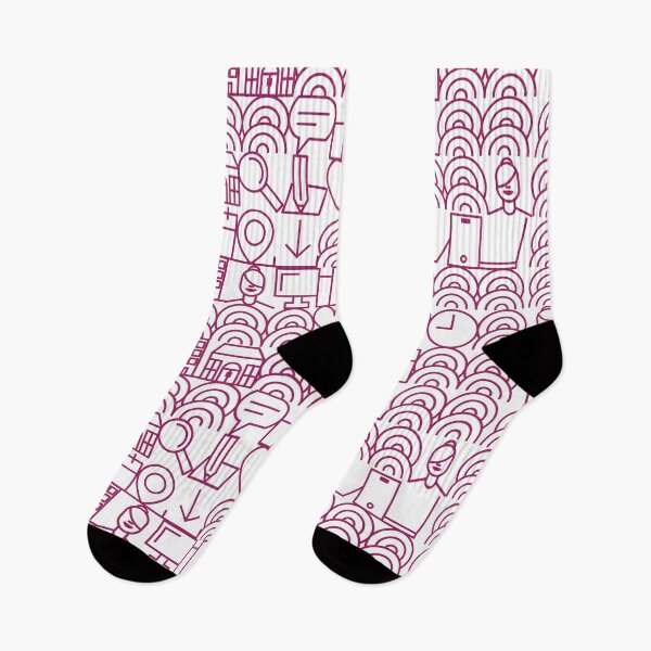 Item preview, Maroon City Life Pattern designed and sold by Miru-mir.