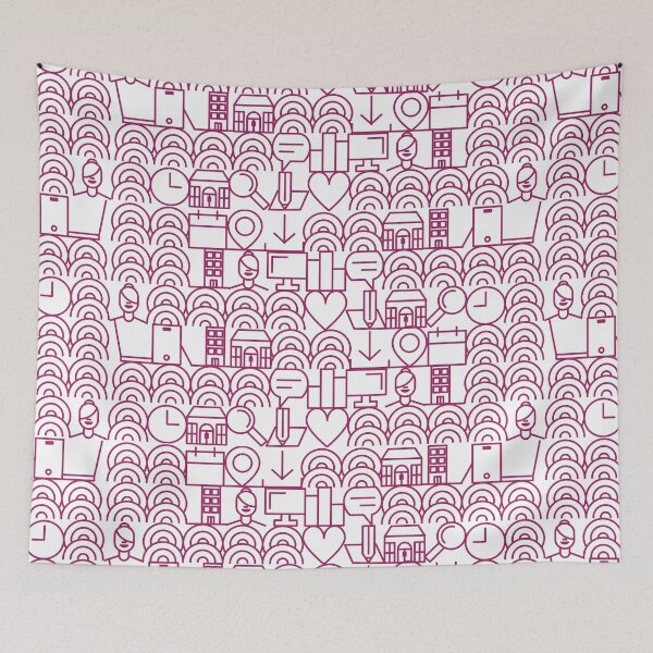 Item preview, Maroon City Life Pattern designed and sold by Miru-mir.