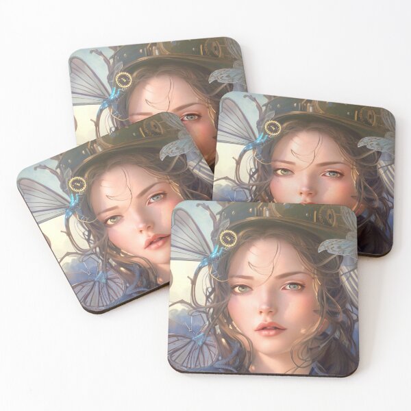 Item preview, Steampunk lady with butterflies designed and sold by Crochetamommy.