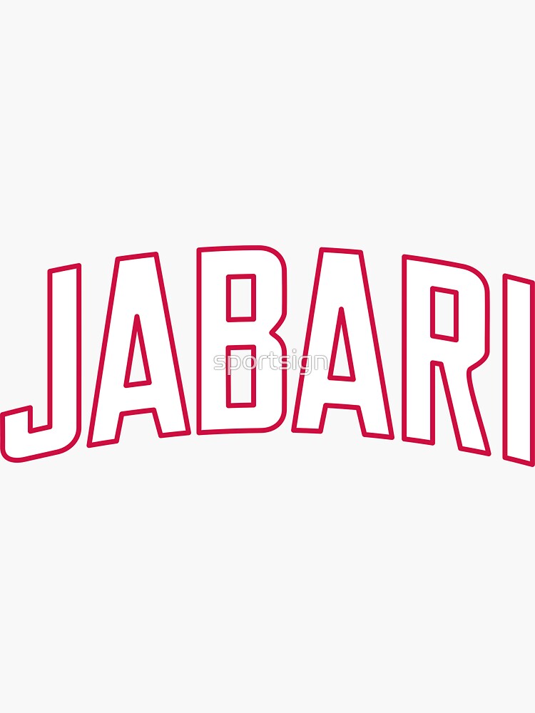 Jabari Smith Jr - Houston Rockets Jersey Basketball Sticker for Sale by  sportsign
