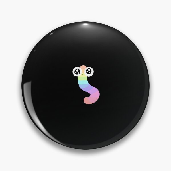 Item preview, A cute tiny colorful happy worm designed and sold by Yarafantasyart.