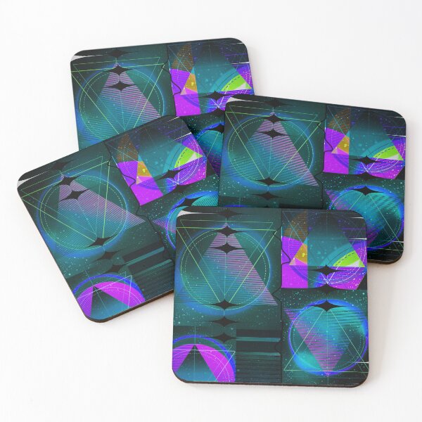 Item preview, Turquoise Pink Geometric Pattern   designed and sold by AmezMemes.