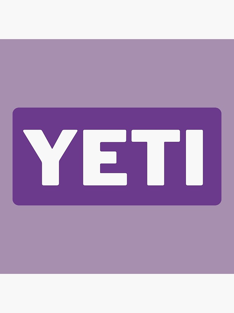 Purple Yeti Cooler Sticker Poster for Sale by brookehend